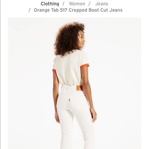 Levi’s white jeans